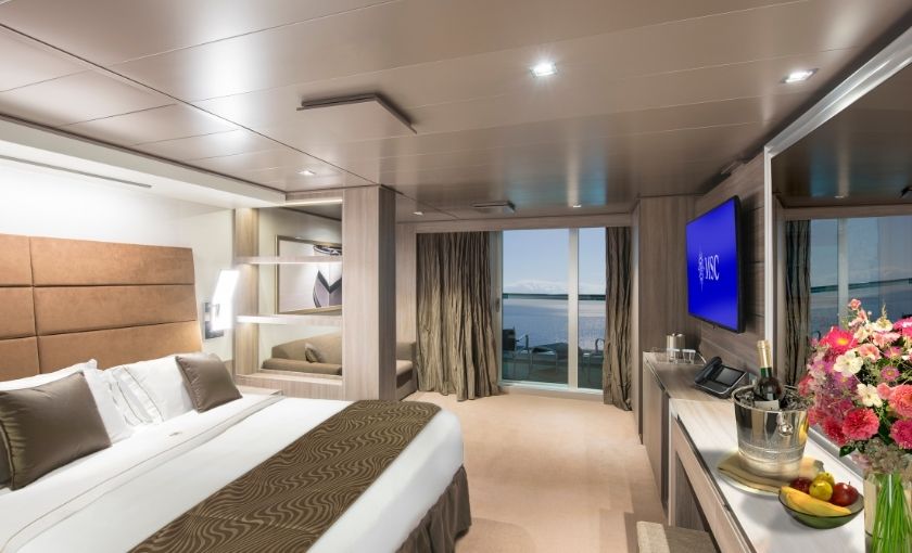Yacht Club Deluxe Suite op de MSC Seaview